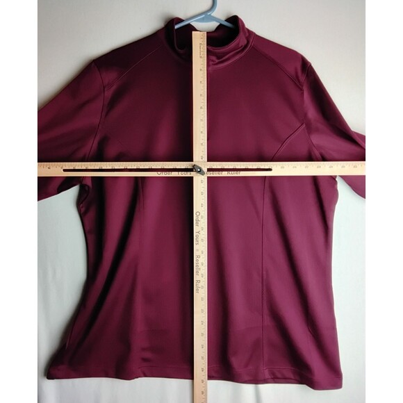 Tri-Mountain Performance Quarter Zip Maroon Burgundy 2XL Womans sweatshirt - Picture 5 of 5
